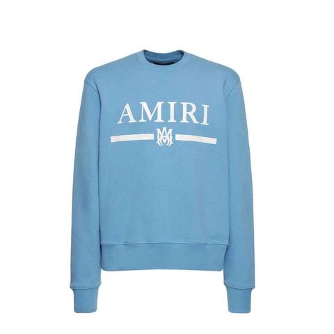 Amiri MA Bar Logo Crewneck Sweat in White | Depop