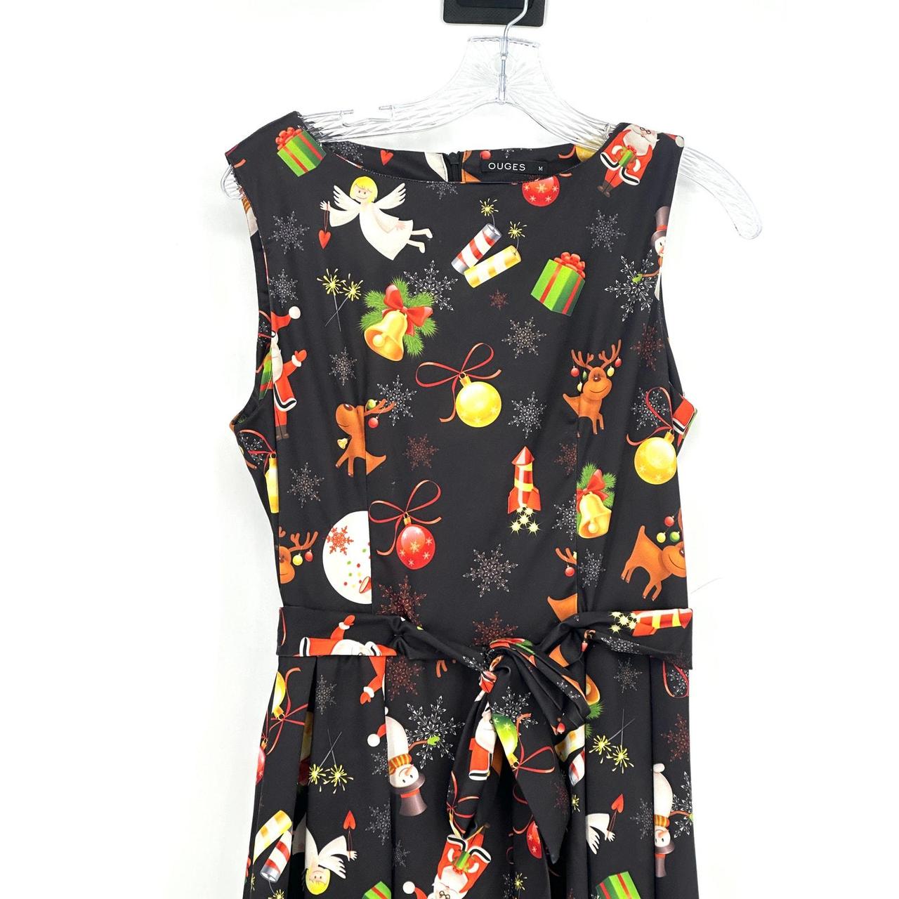 Preloved Women's Pleated Dress - Multi - M – OUGE… - image 3