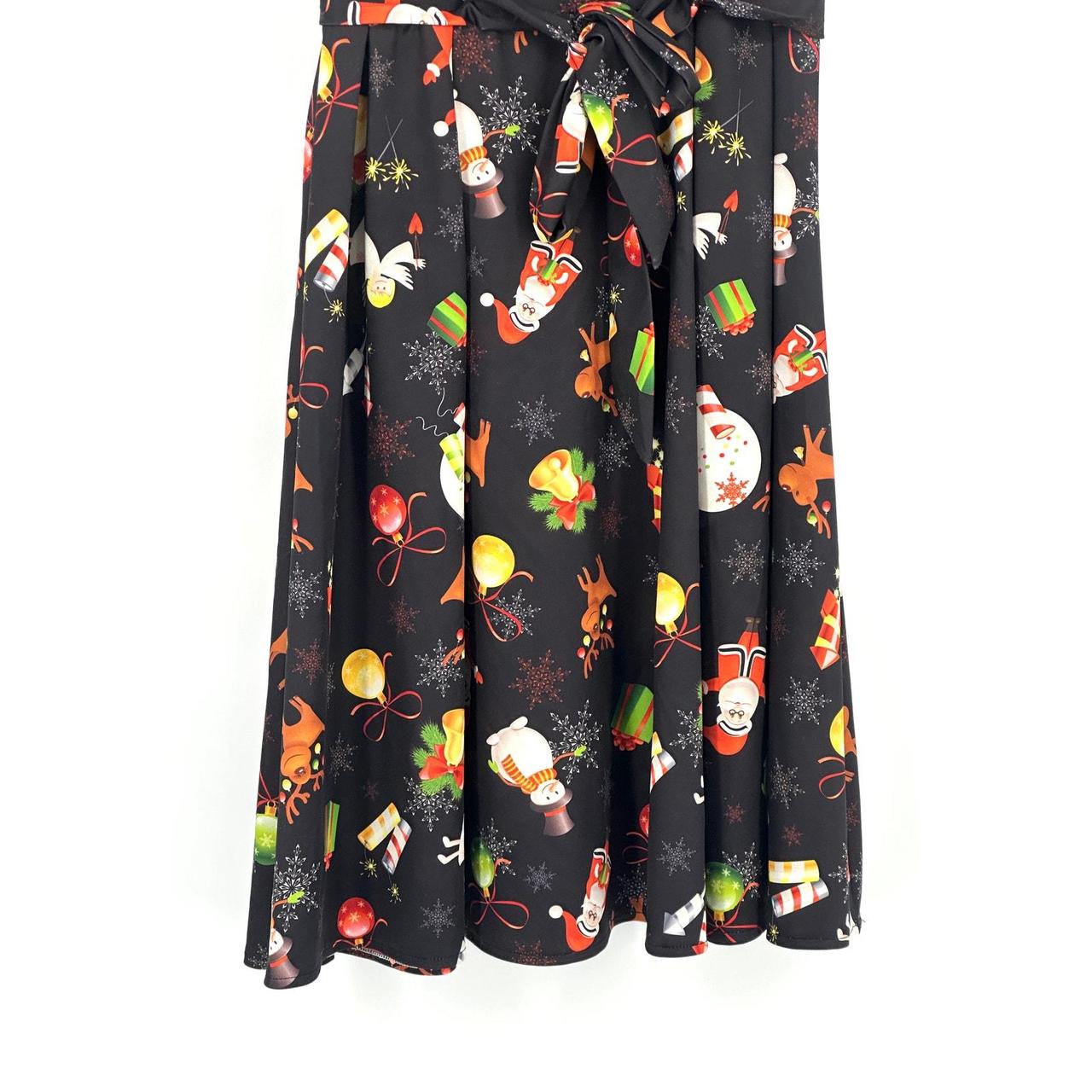 Preloved Women's Pleated Dress - Multi - M – OUGE… - image 4