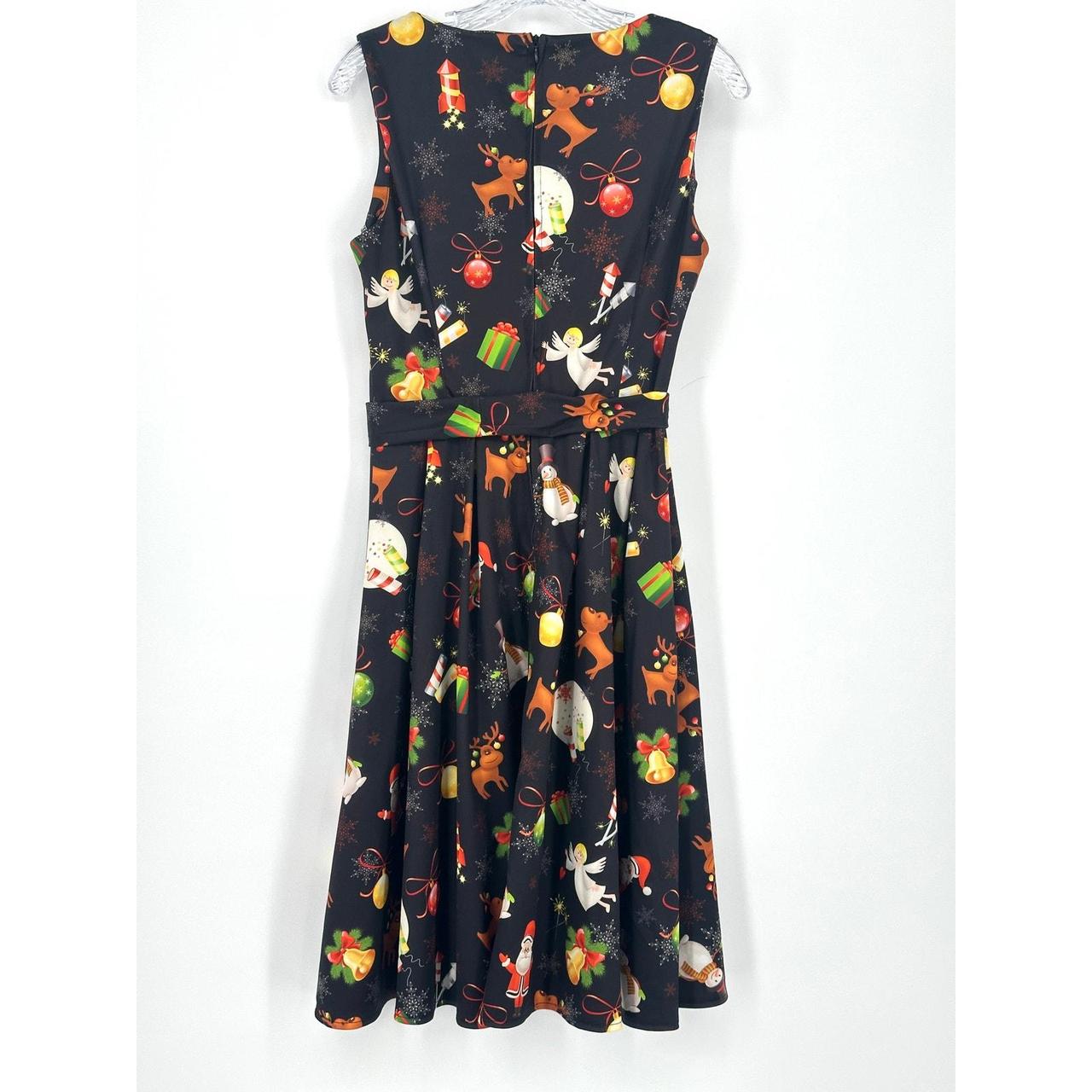Preloved Women's Pleated Dress - Multi - M – OUGE… - image 2