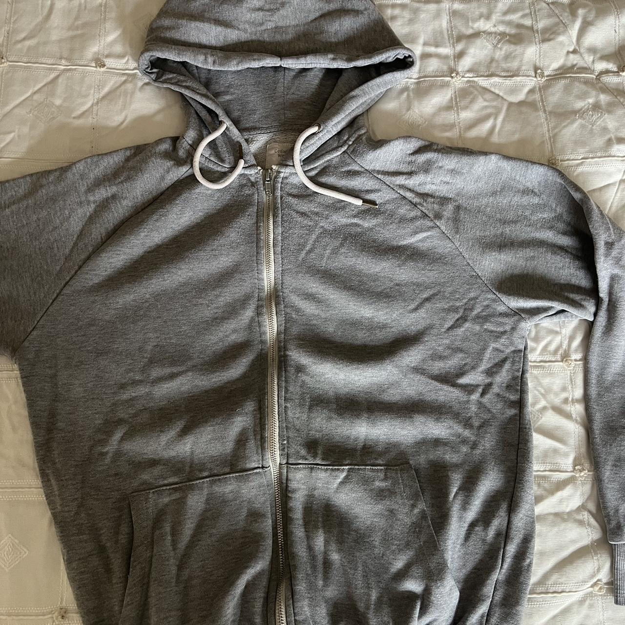 Cedar Wood State grey zip up hoodie great condition - Depop