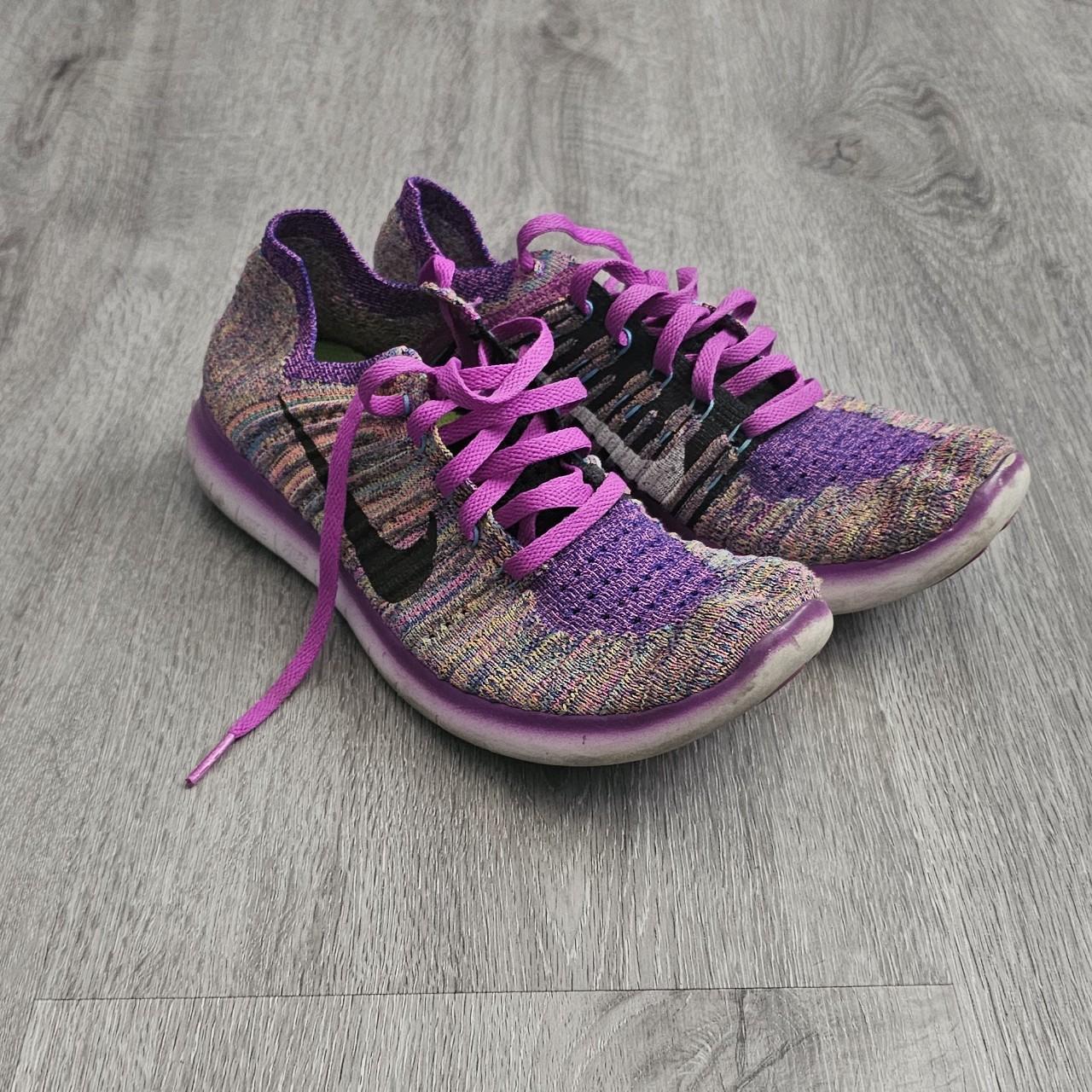 pink multicolor Nike Free RN Flyknit Hyper, size