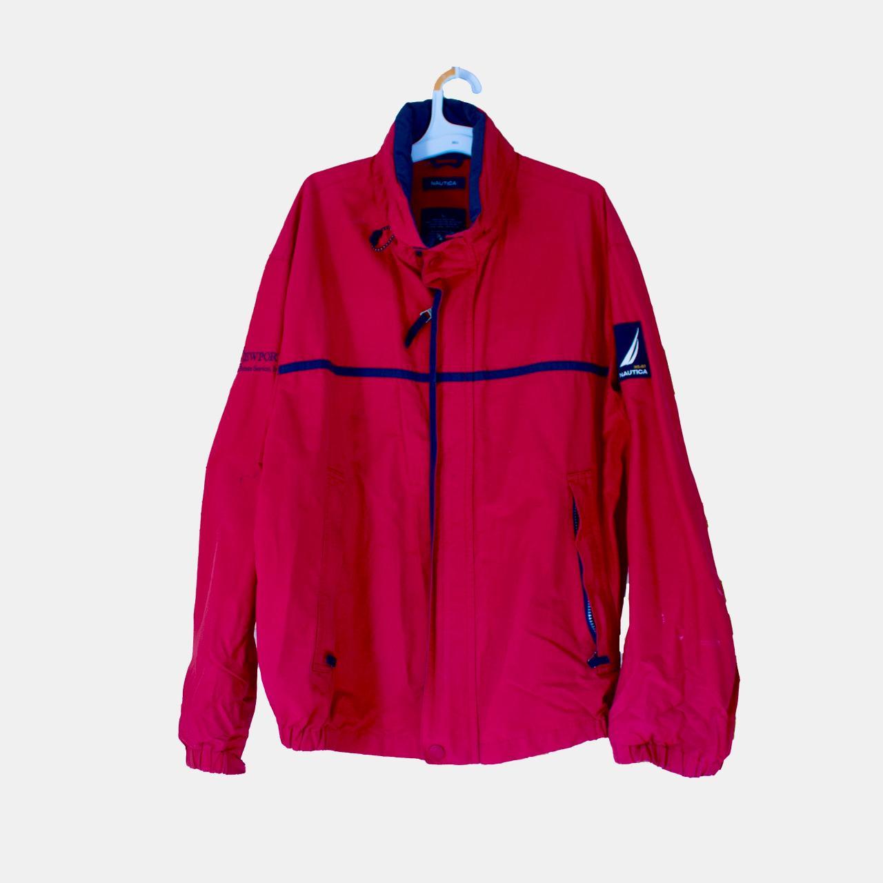 Red Nautica NS-83 Sailing Jacket, 90s jacket