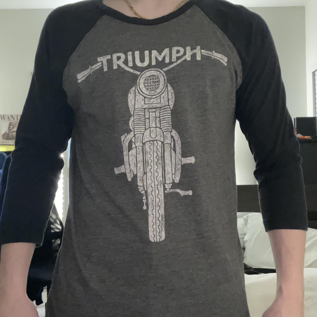 Lucky Brand Triumph Motorcycles T-Shirt Men's Size Large