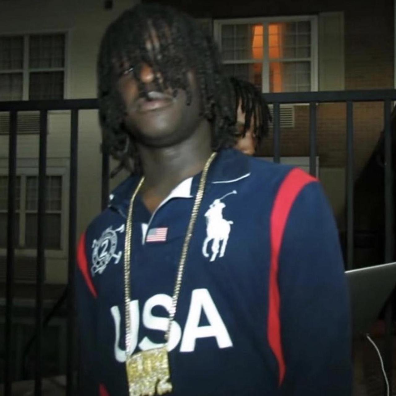 USA chief Keef polo Seen on chief Keef Super rare... Depop