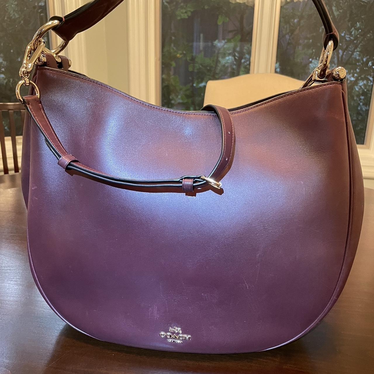 Coach oxblood hobo discount bag