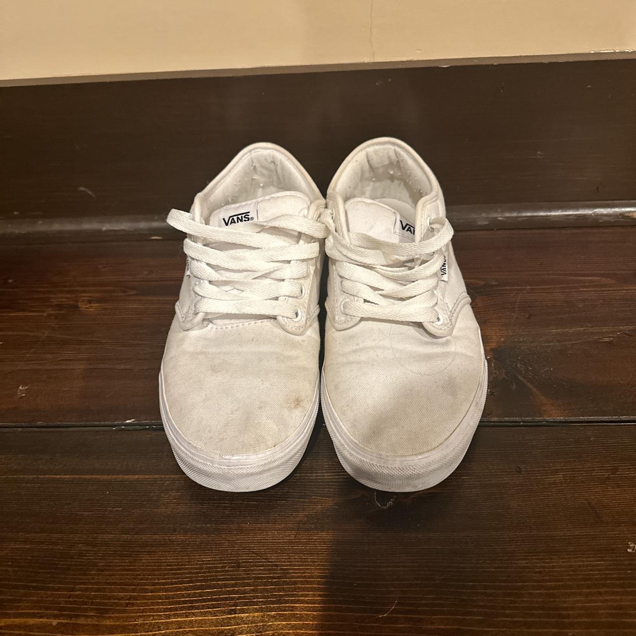 Used white vans on sale shoes