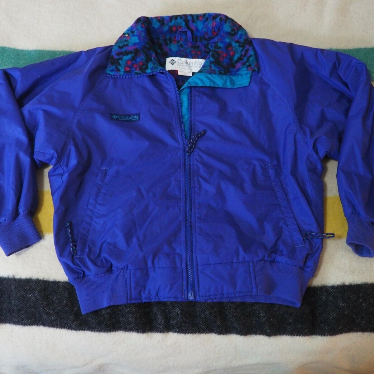 Vtg 80s 90s Columbia Sportswear Purple Retro... - Depop