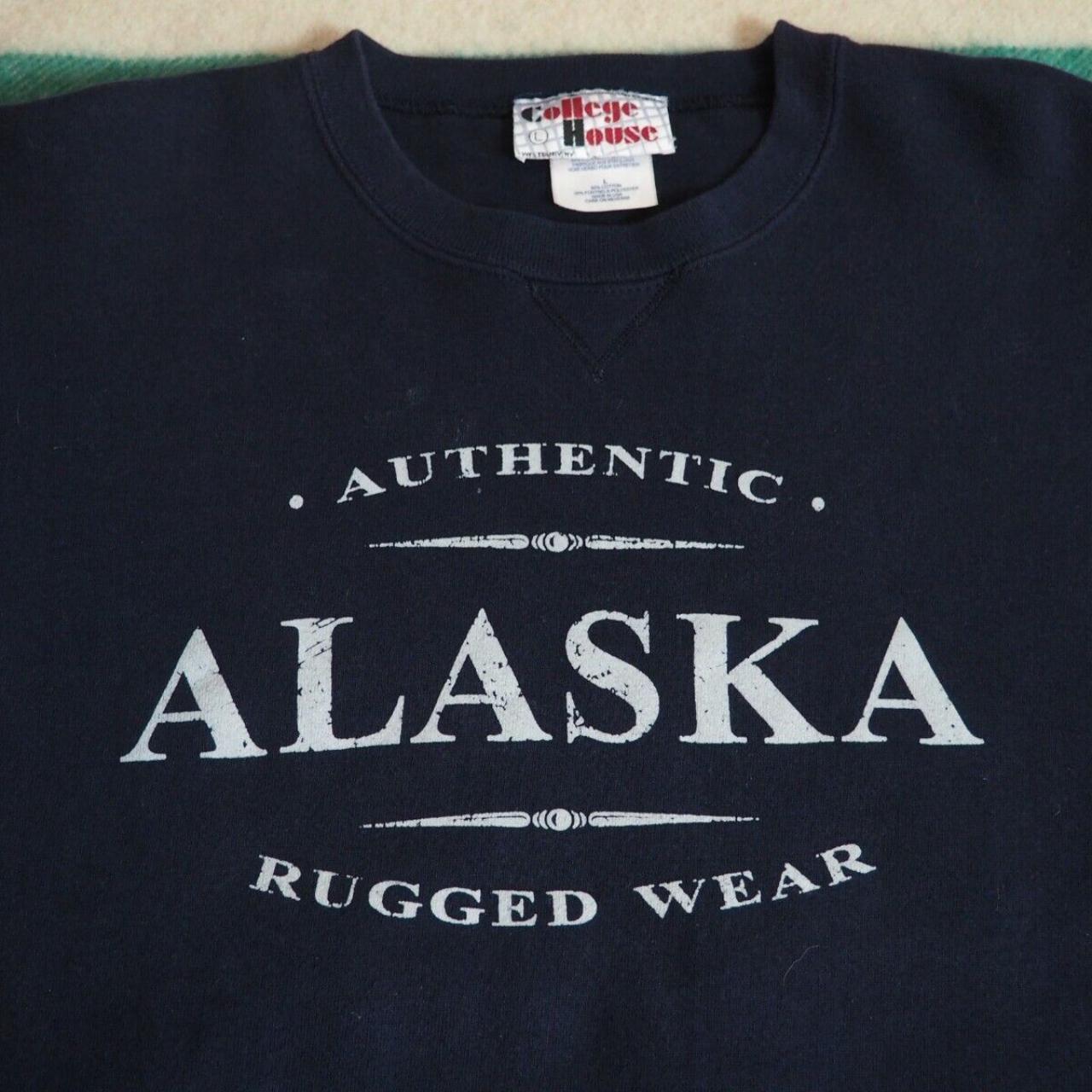 Vtg 90s College House Alaska Rugged Wear Heavyweight | Depop
