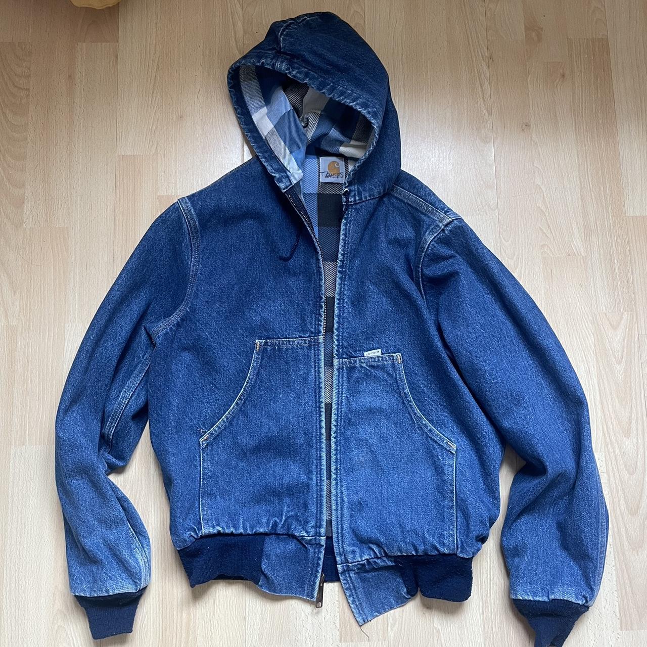 Vintage Carhartt Active Jacket Denim active jacket | Depop