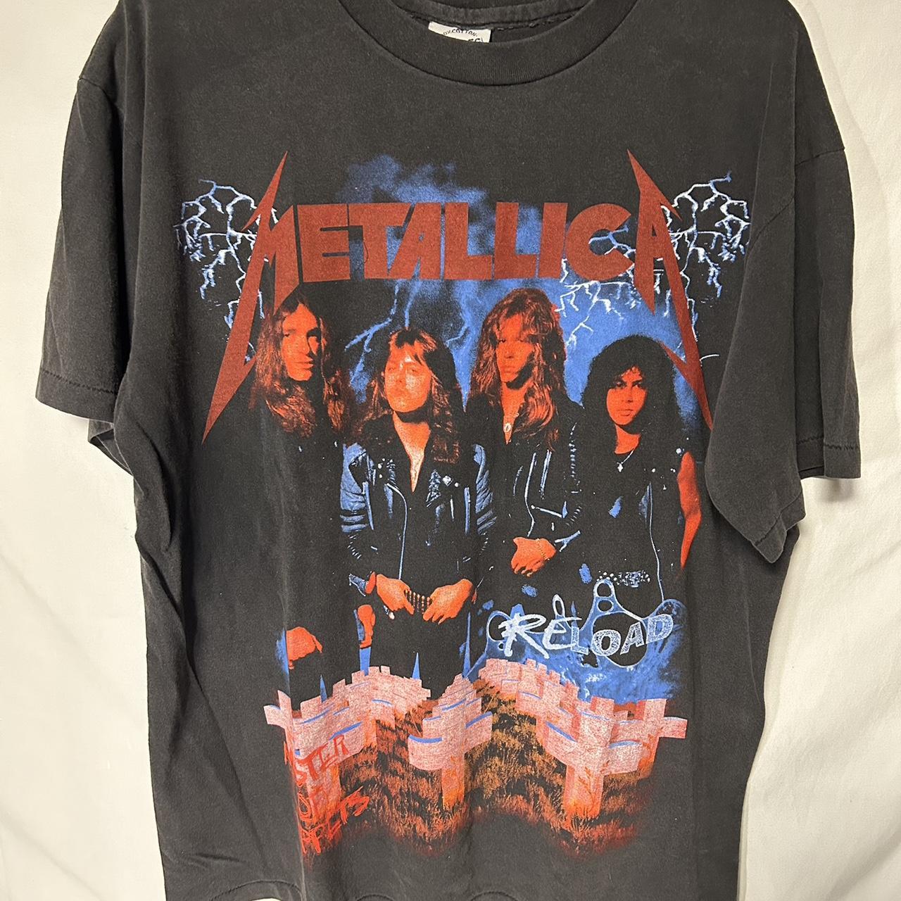 Vintage 90s 1997 Metallica Reload T Shirt Bootleg | Depop