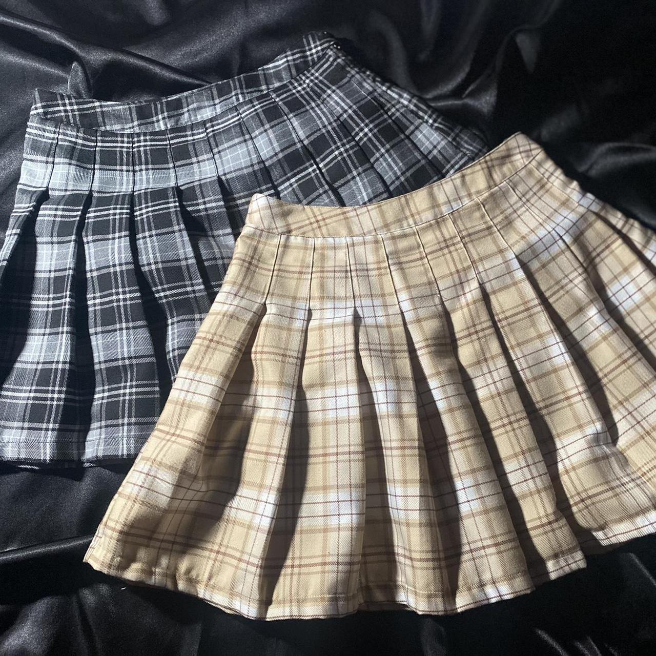 Tan store school skirts