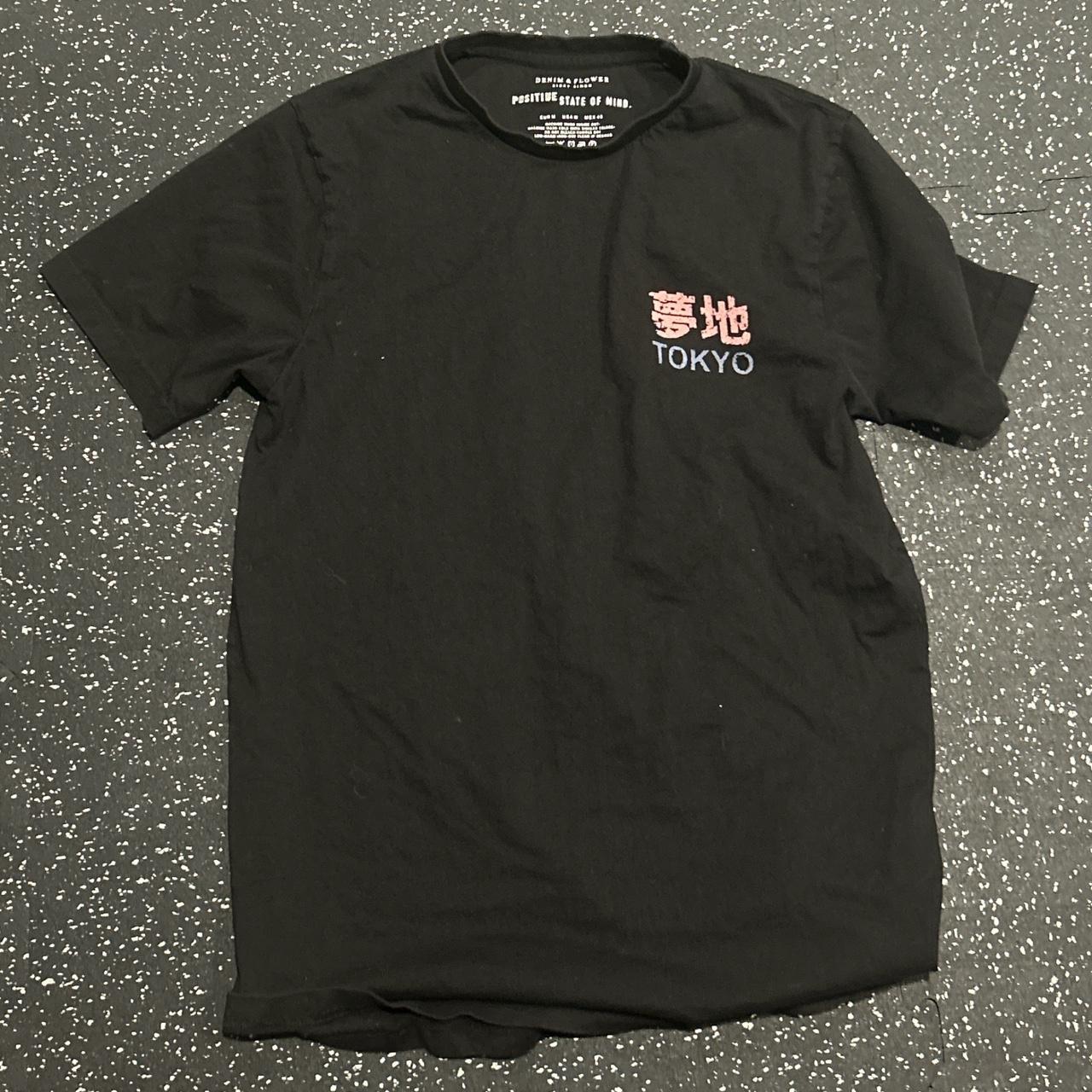 Tokyo Minds black and pink dragon tshirt Fits | Depop