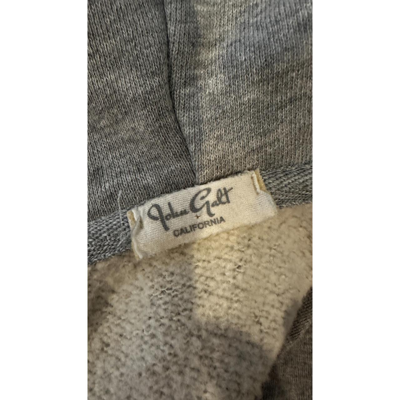 john galt grey crop zip up hoodie -soft and - Depop