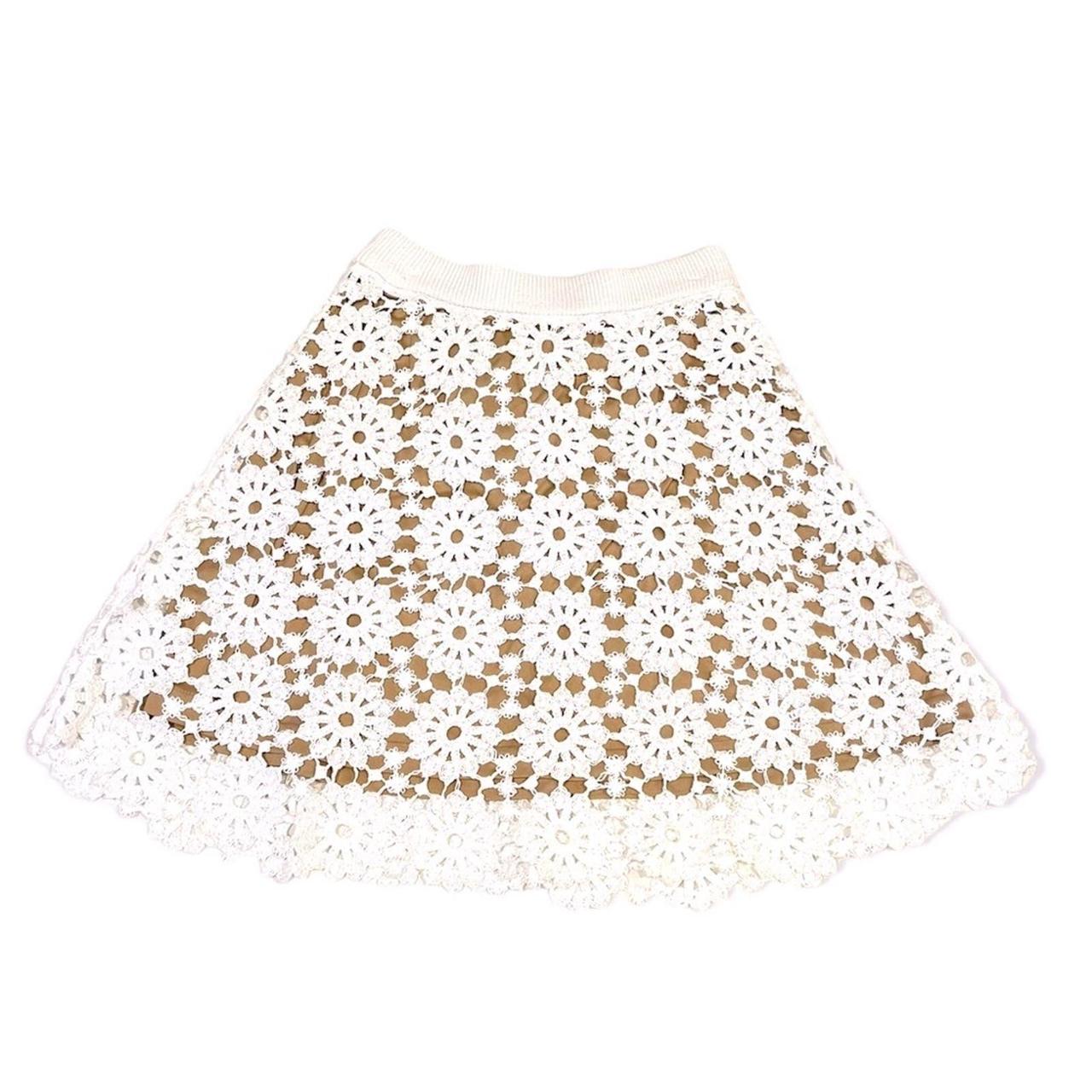michael kors white lace skirt
