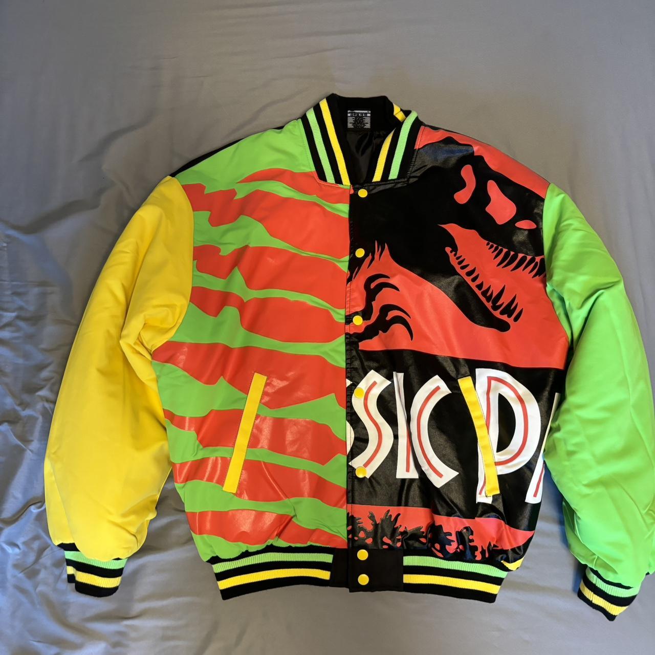 Officially Liscened Jurassic Park Varsity Jacket Depop 9401