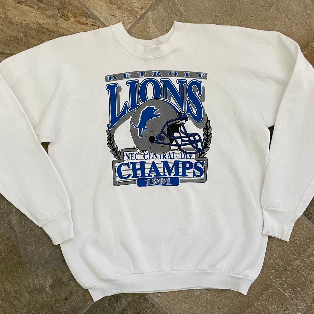 Vintage Detroit Lions 1991 Division Champions Depop