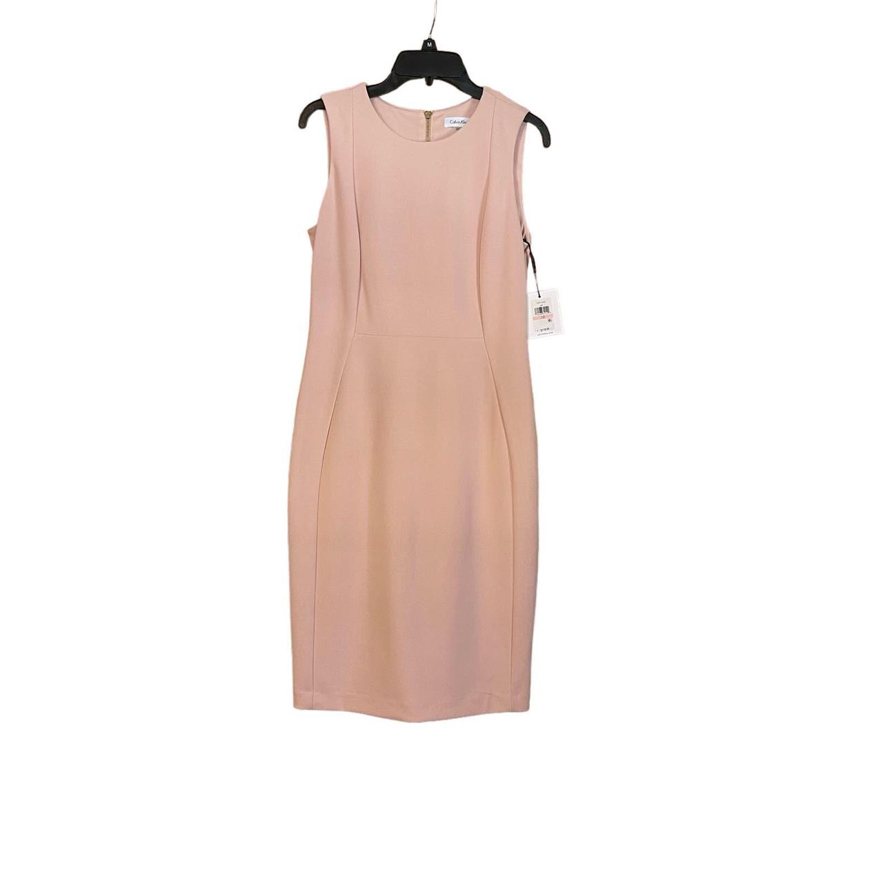 Light pink discount calvin klein dress