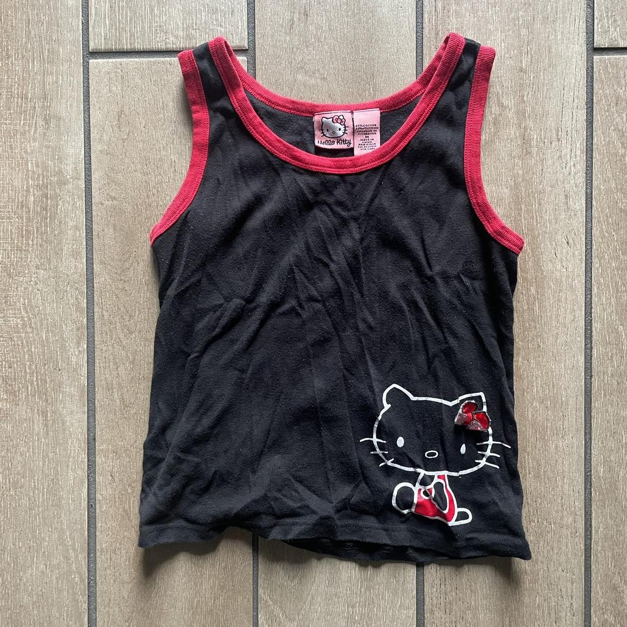 cute hello kitty tank top, worn only once - Depop