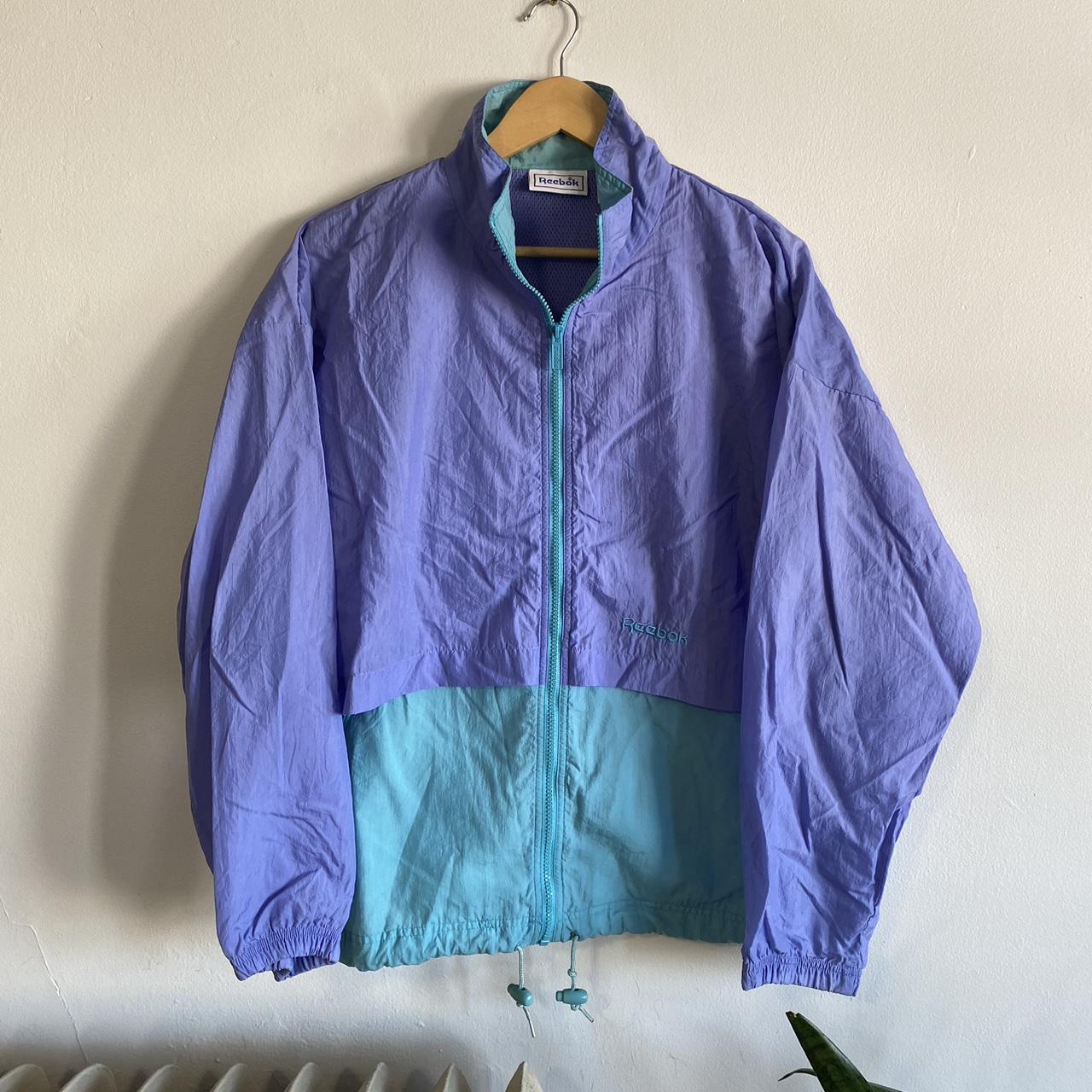 Vintage 90s Reebok Nylon Zip-Up Windbreaker The... - Depop