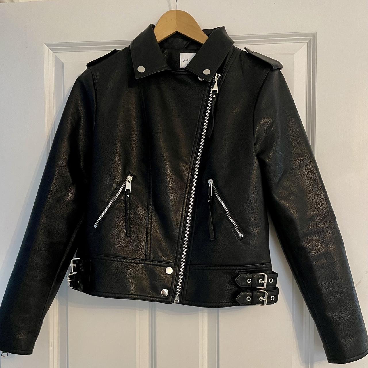 Warehouse faux clearance leather biker jacket