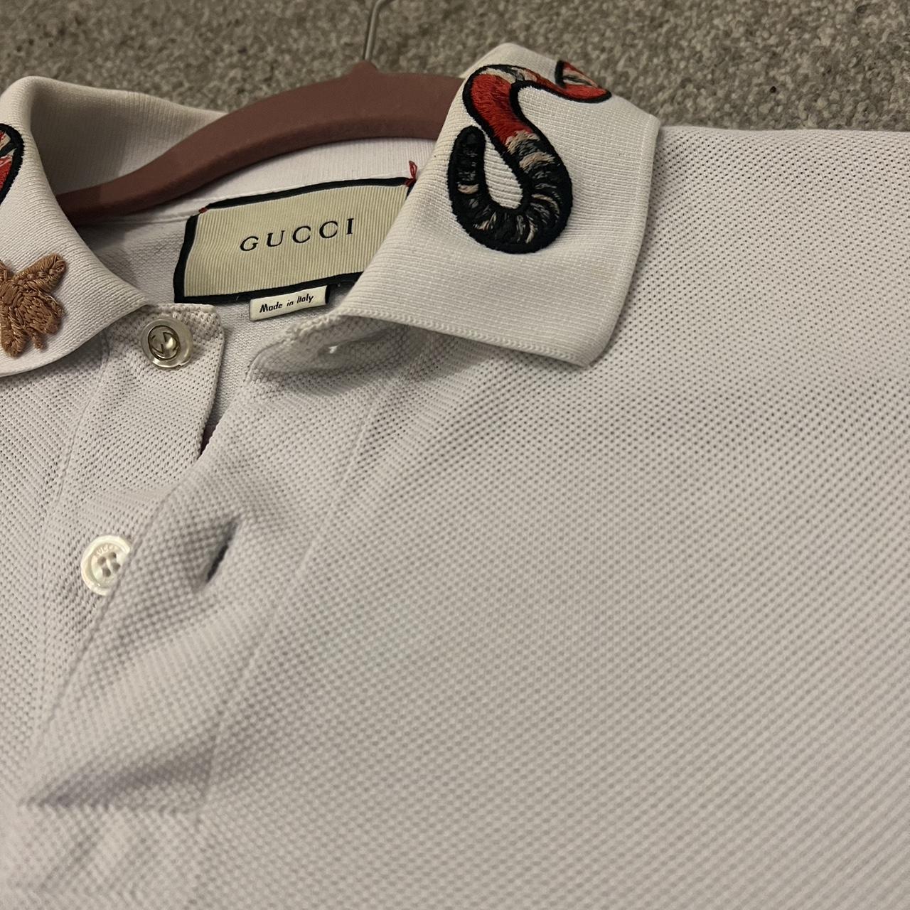 Gucci snake store polo white