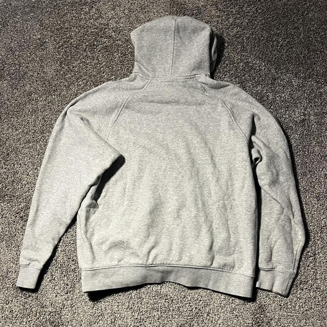 Vintage Y2K Grey Nike Check Hoodie, no... - Depop