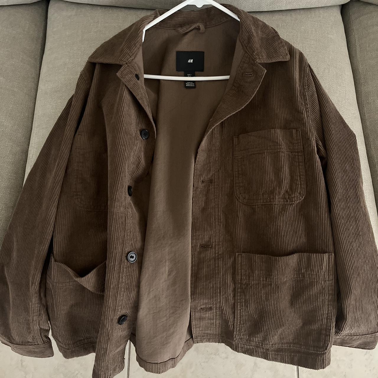 H&M Brown Corduroy Jacket Depop