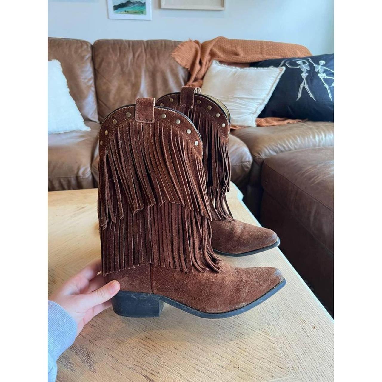 Smoky mountain deals fringe boots