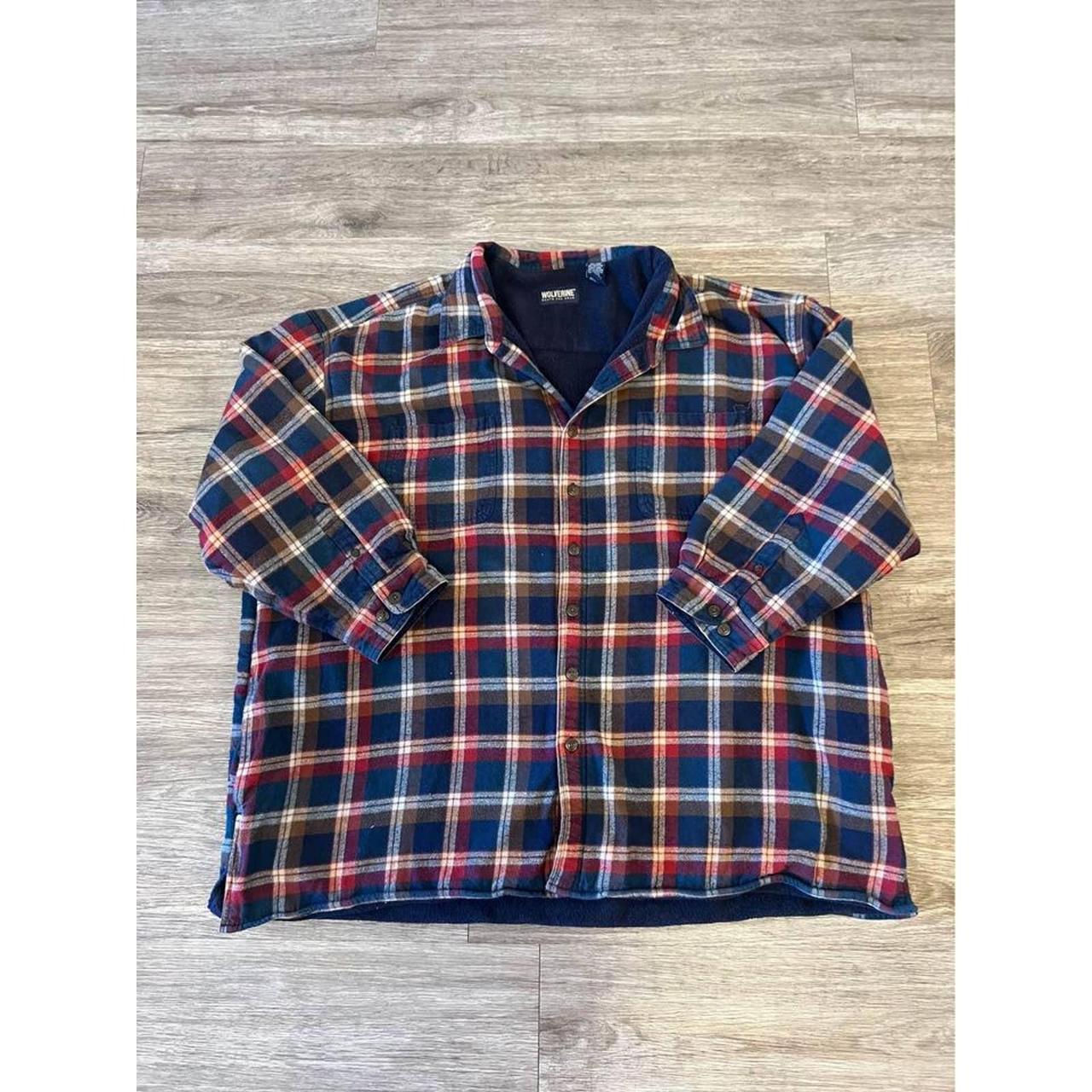 Wolverine lined flannel outlet shirt