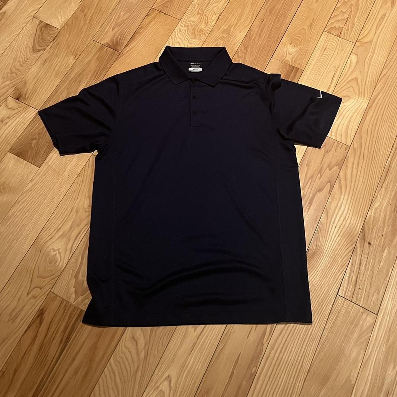 Navy Blue Nike Golf Polo Good condition Size L - Depop