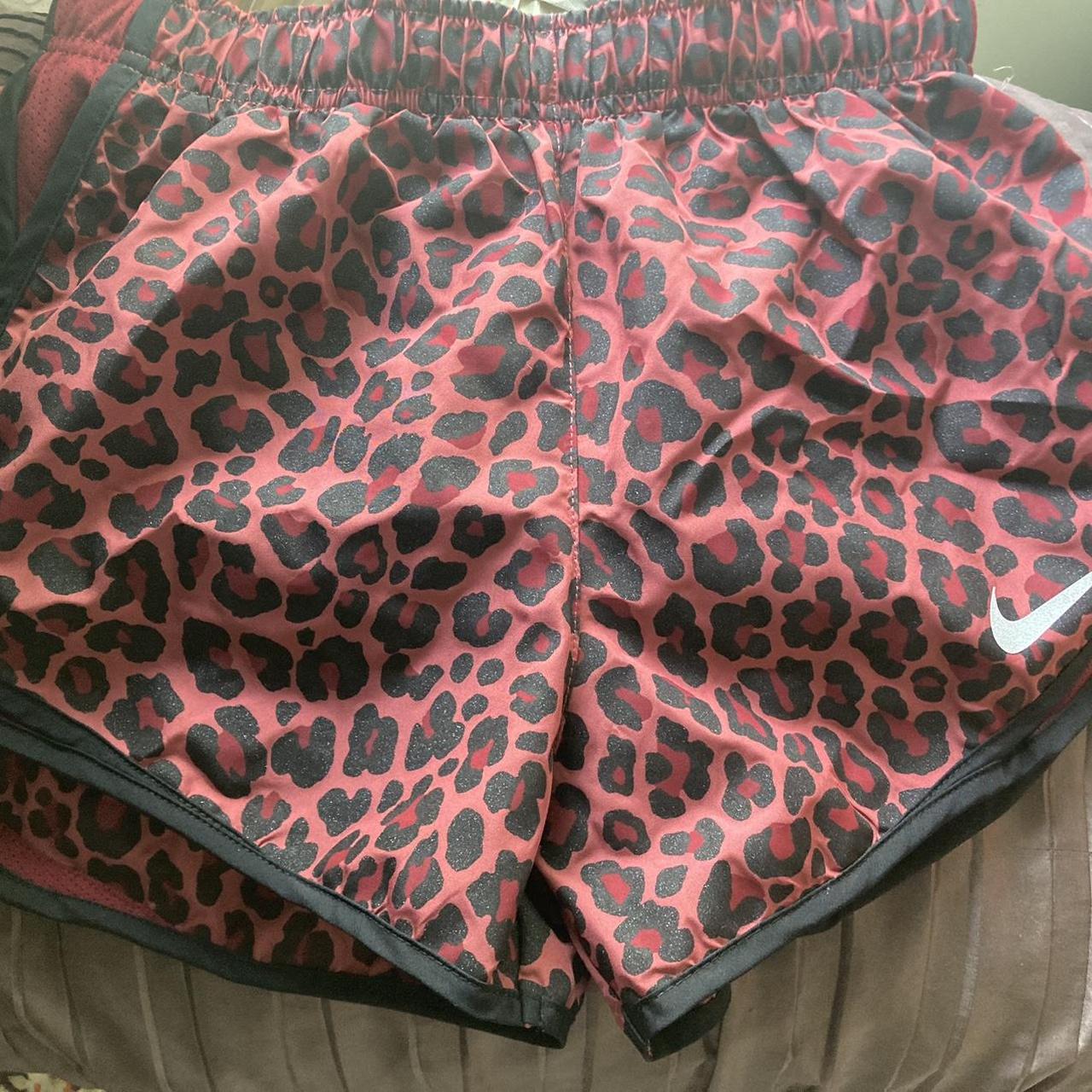 womens cheetah nike shorts