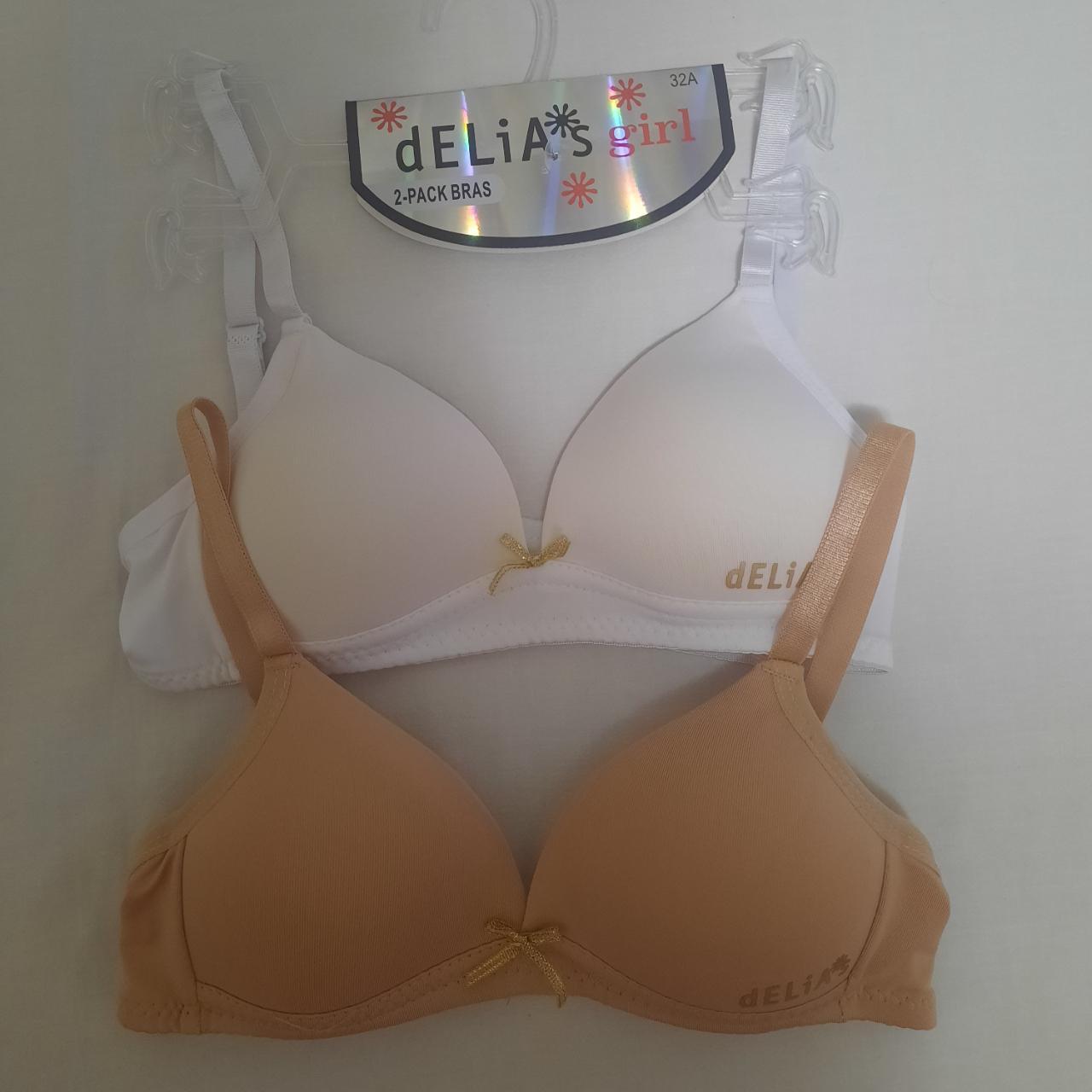 DELIA*S 2 Pack Bras Size 32A #bras #girls - Depop