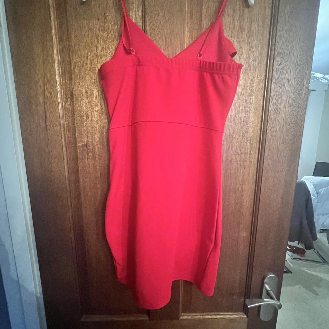 Quiz Red mini dress size 10 - worn a couple of times... - Depop