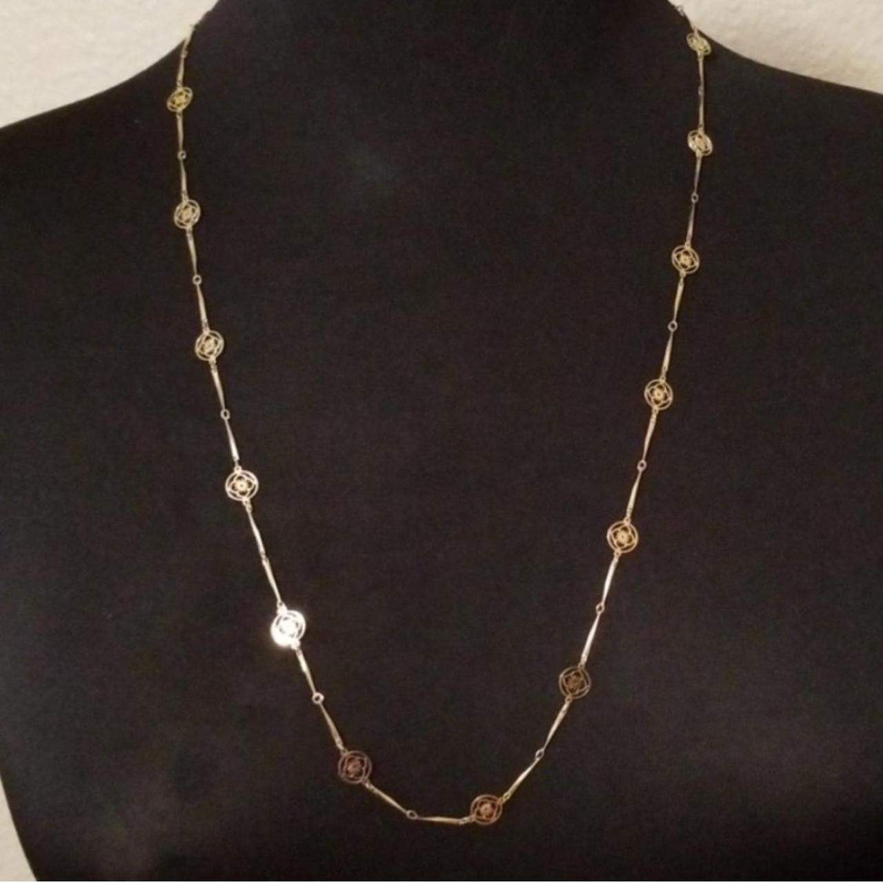 Avon Flower Pattern 10k Gold Plated Chain Condition:... - Depop