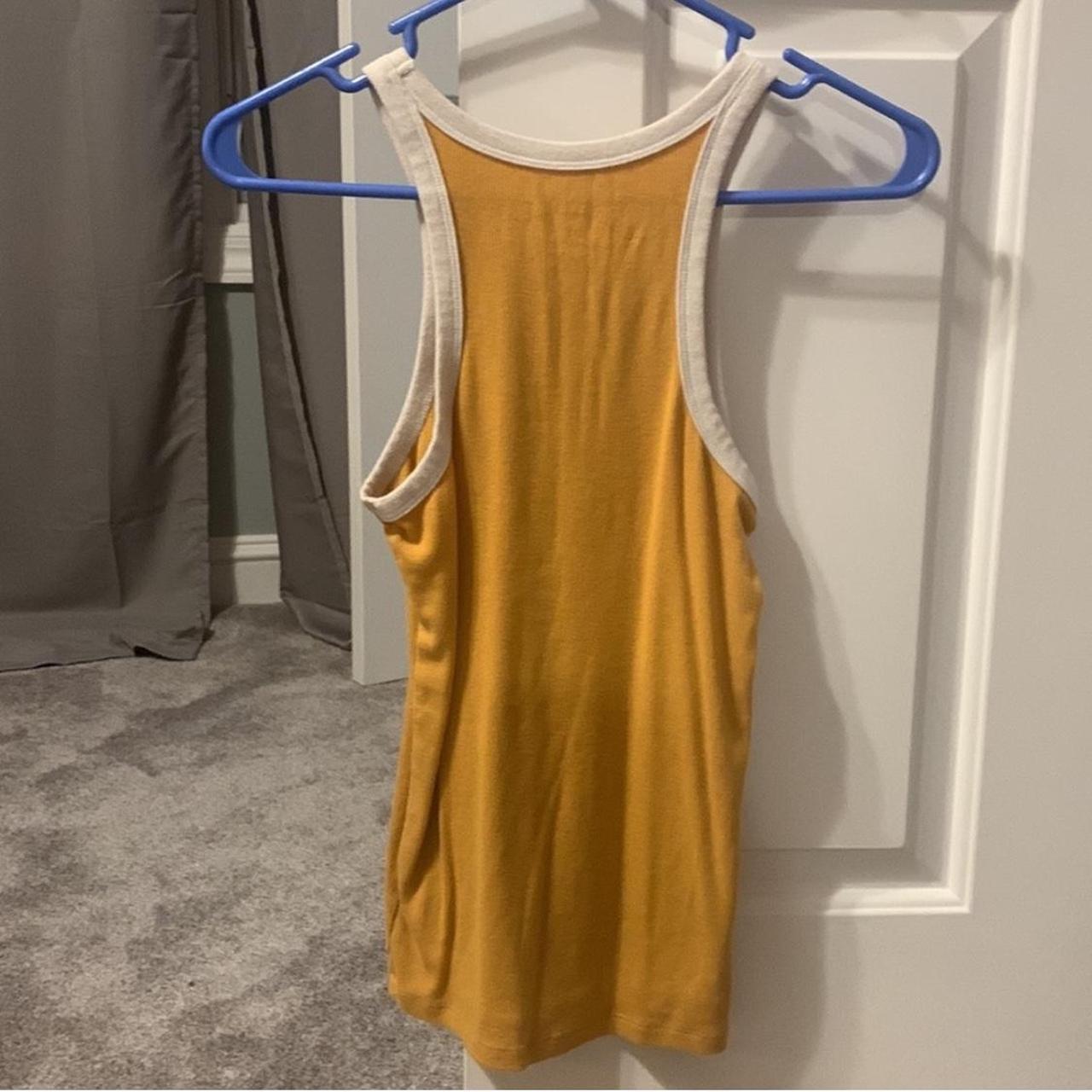 Aeropostale Seriously Soft Yellow Tank Top Size:... - Depop