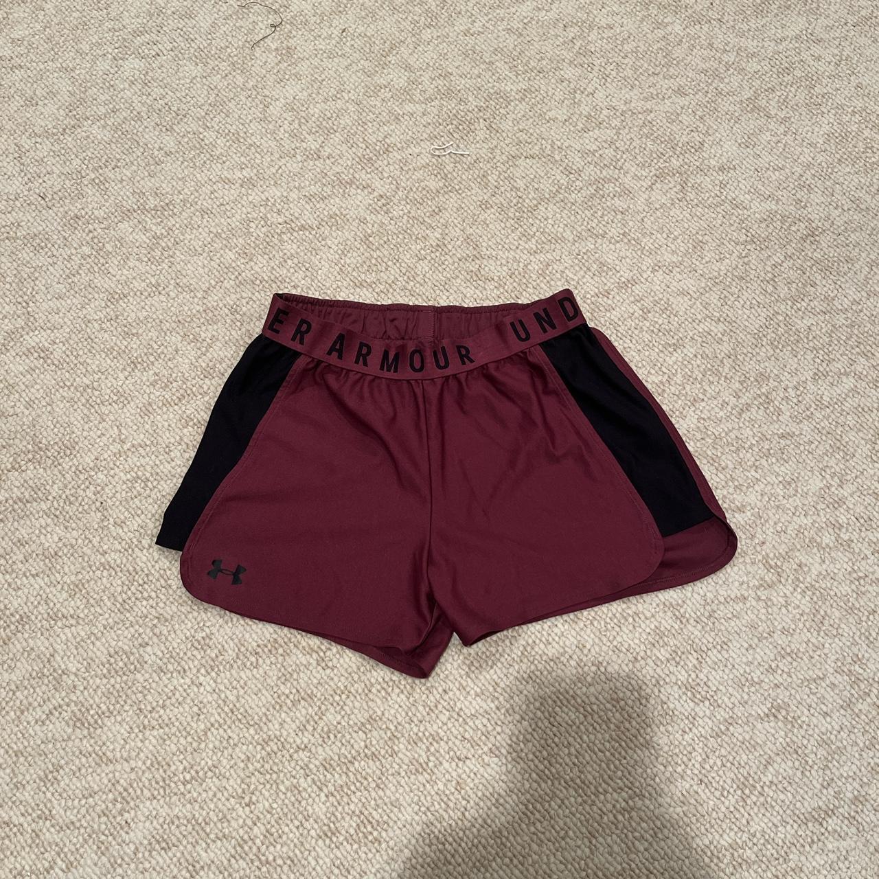 Small women's UNDER ARMOUR maroon and black athletic - Depop