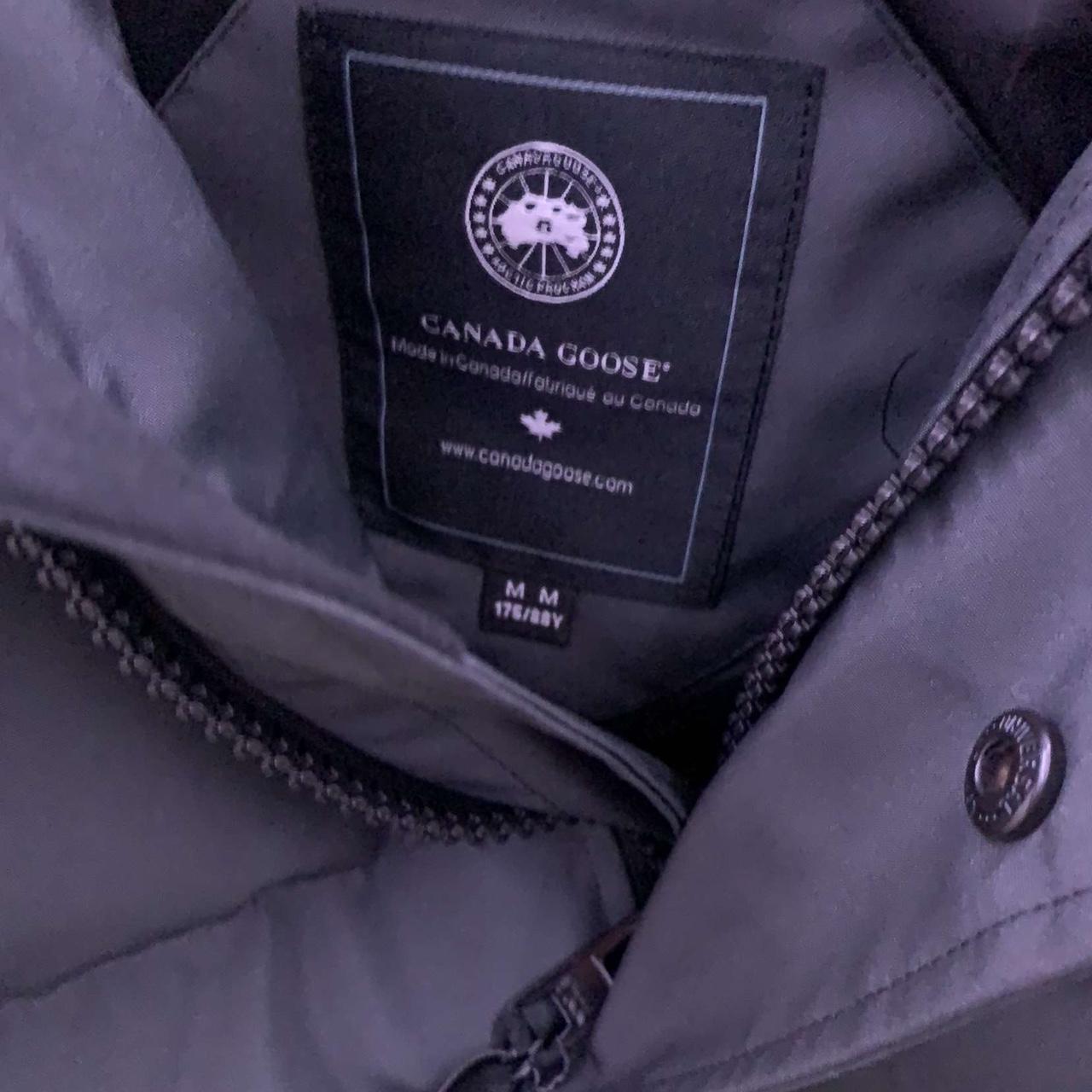 Canada Goose Grey Black Badge. - Depop