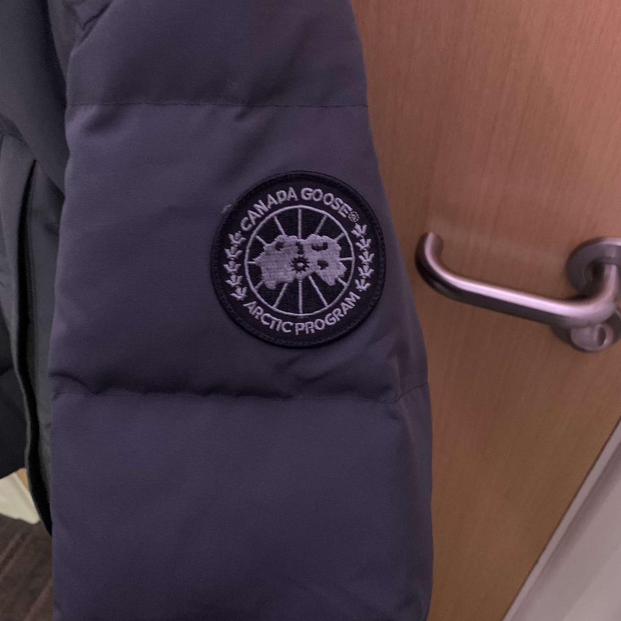 Canada Goose Grey Black Badge. - Depop