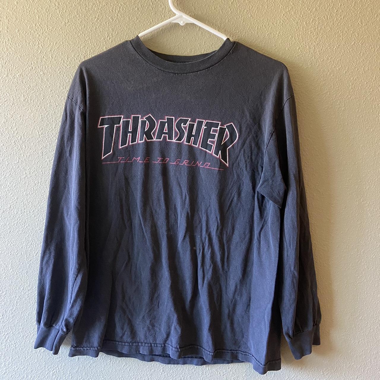 Great long sleeve thrasher shirt no tag - Depop