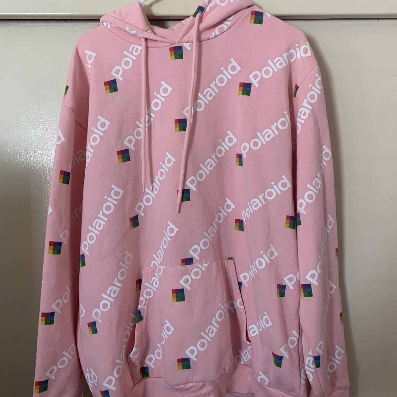 Polaroid pink hoodie size Large