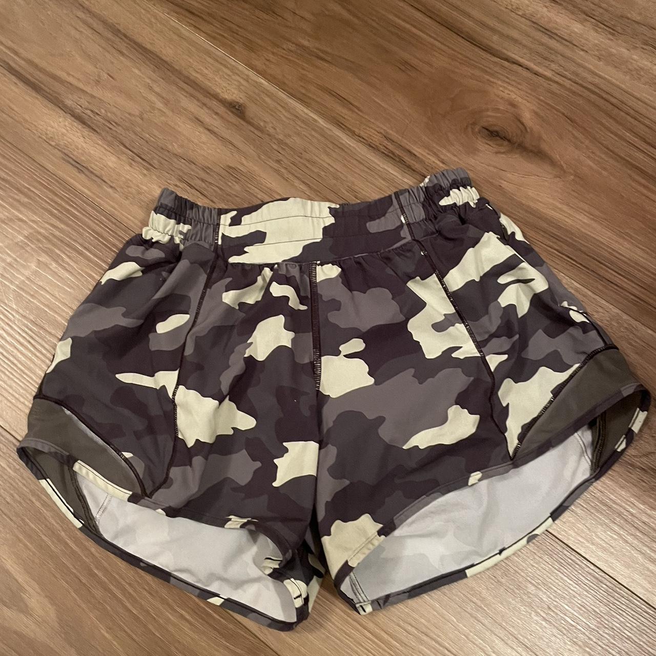 camo Lululemon shorts - Depop