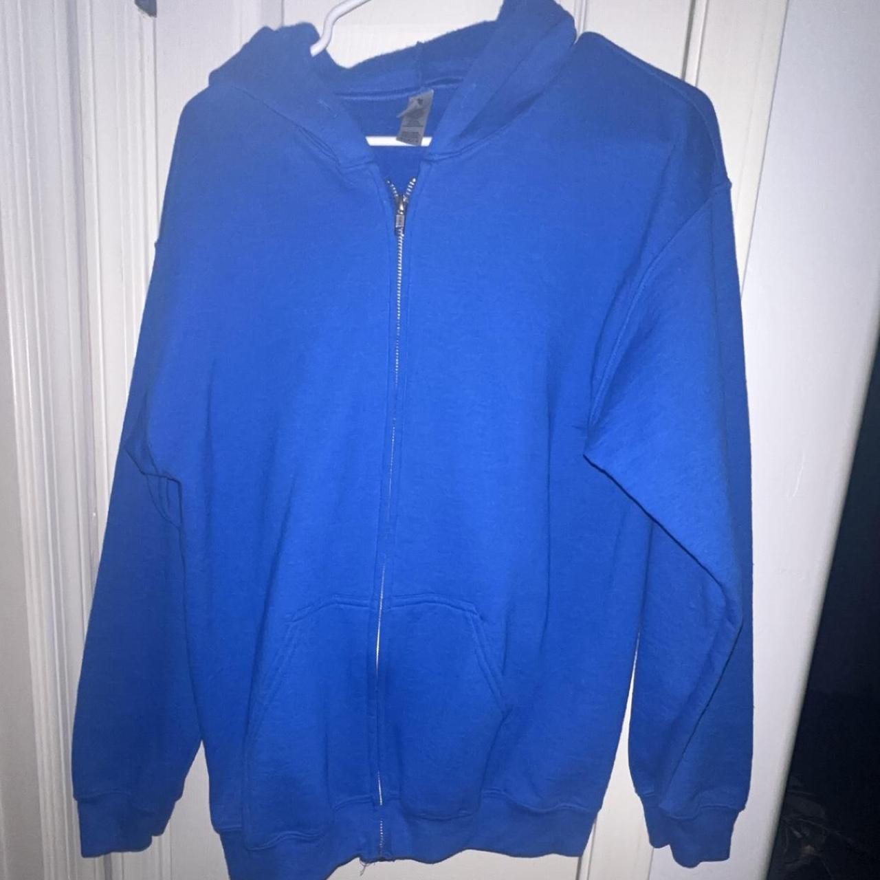 Size M Boxy Fit Gildan Heavy Blend Blue - Depop