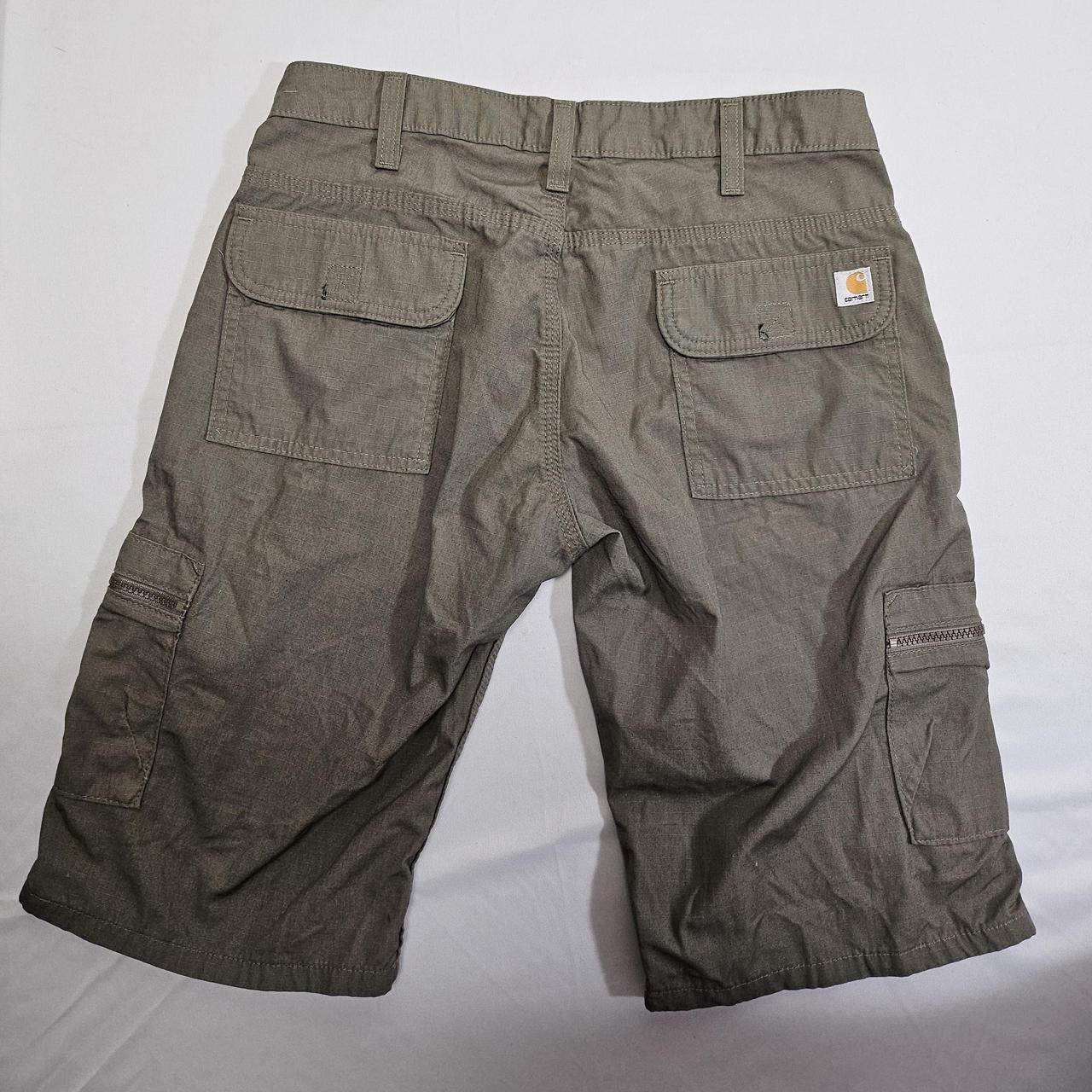 Carhartt Women s Cargo Shorts Size 2 Olive Green. Depop