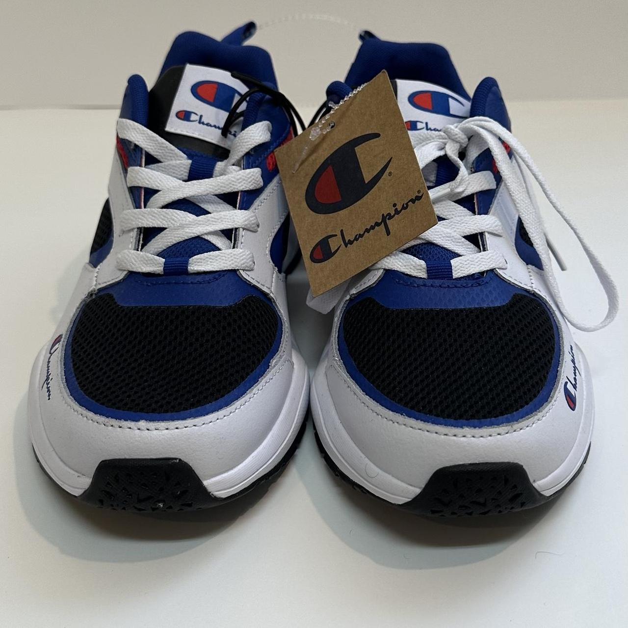 Champion shoes blue and red on sale