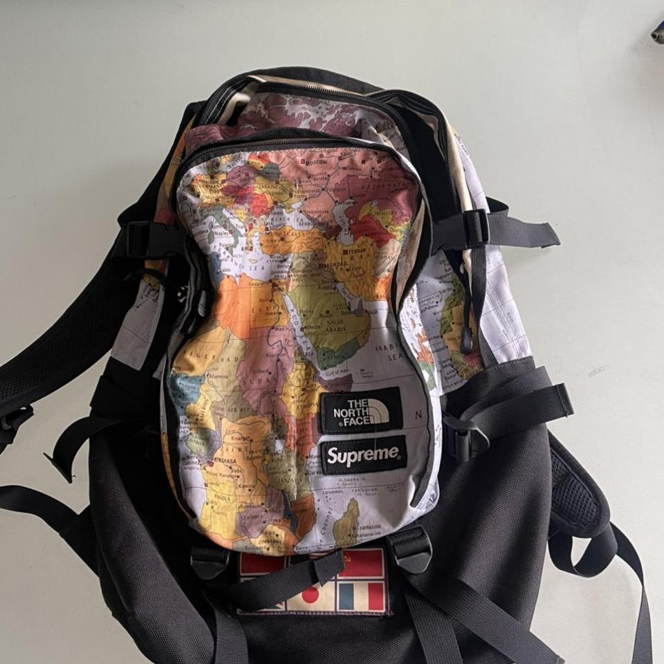 SUPREME x The North Face Map backpack ss14. Good. Depop