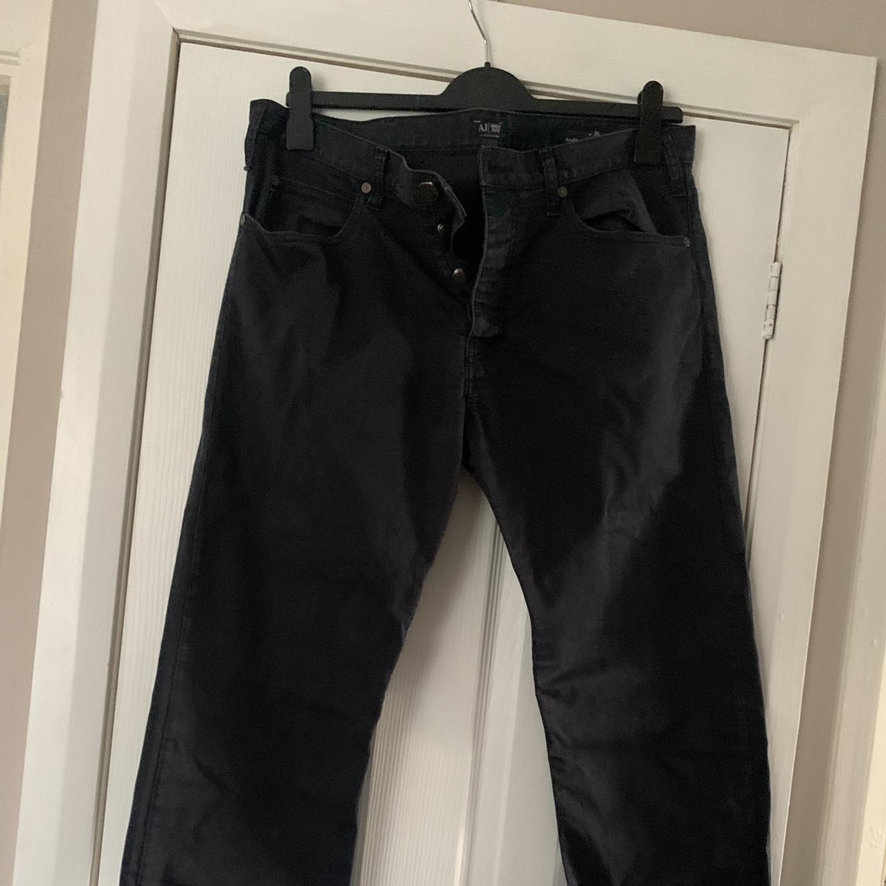 Black Armani Jeans 36w 30l - Depop