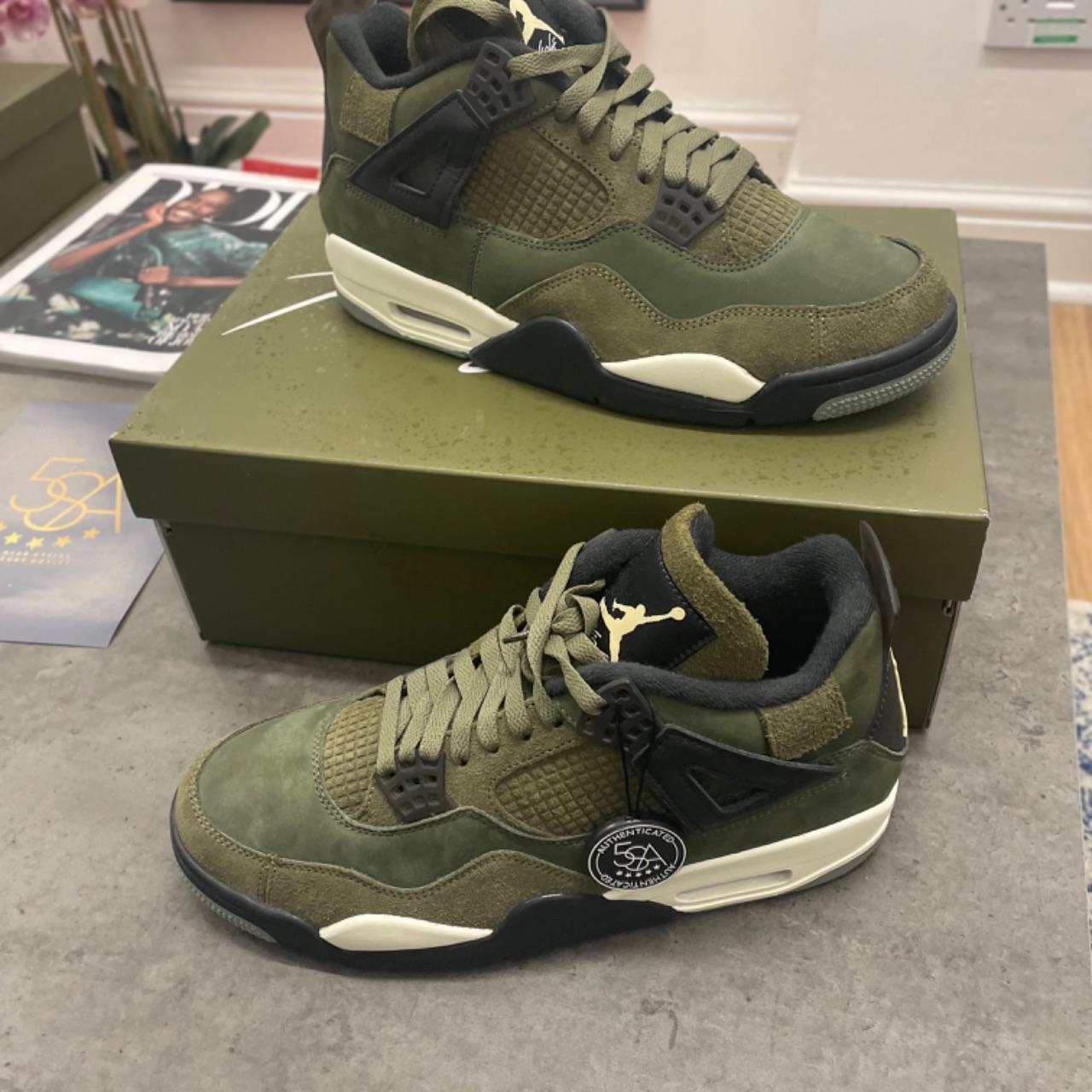 Introducing the Jordan 4 Olive a timeless classic. Depop