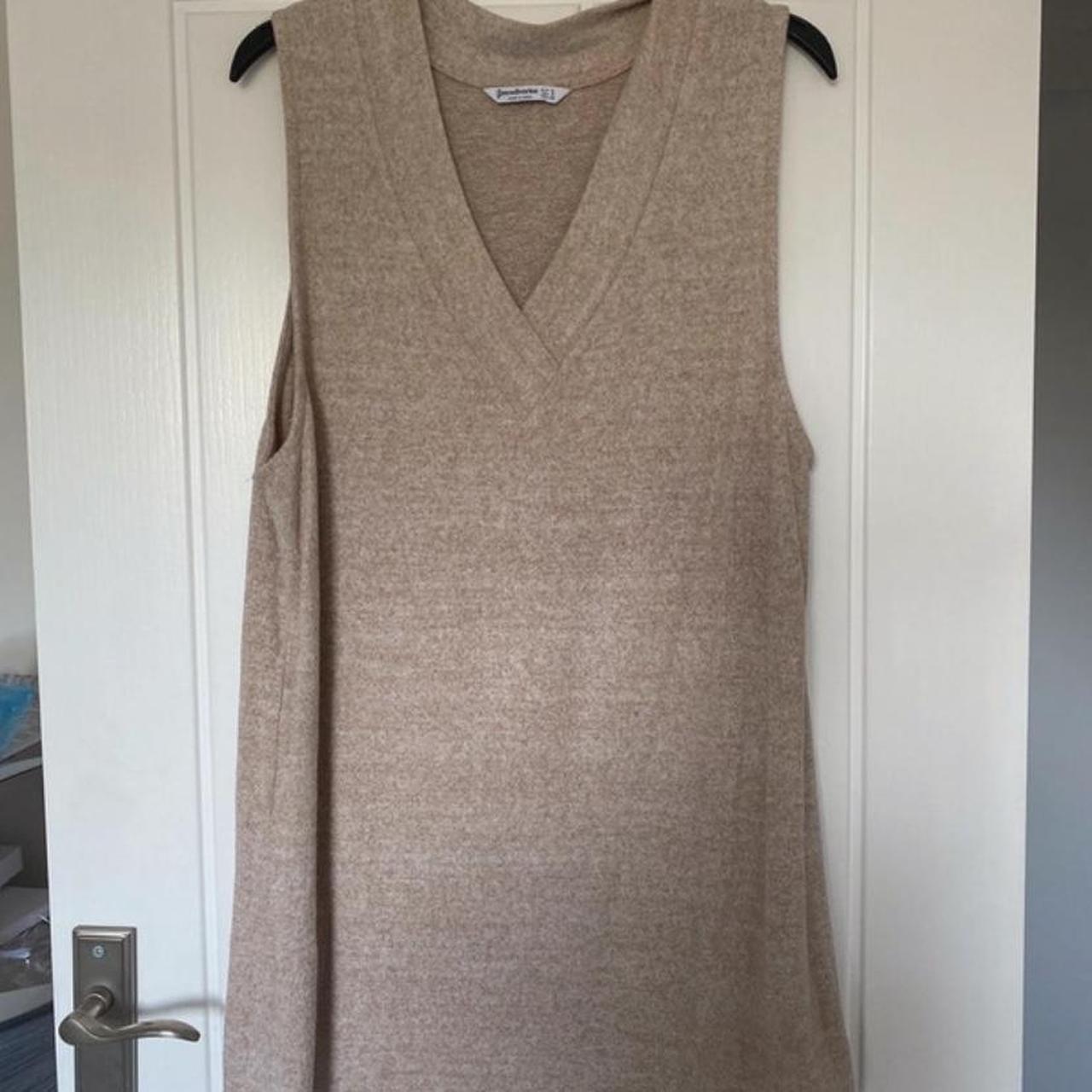 Stradivarius vest dress Worn once or twice - Depop