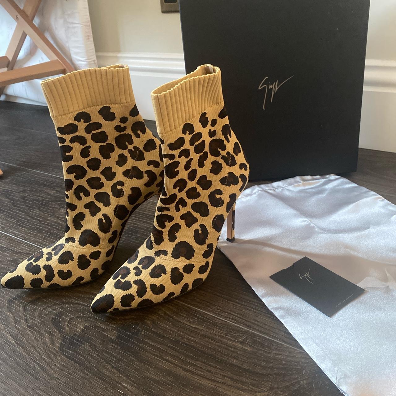 Giuseppe Zanotti sock boots Heels Leopard Depop
